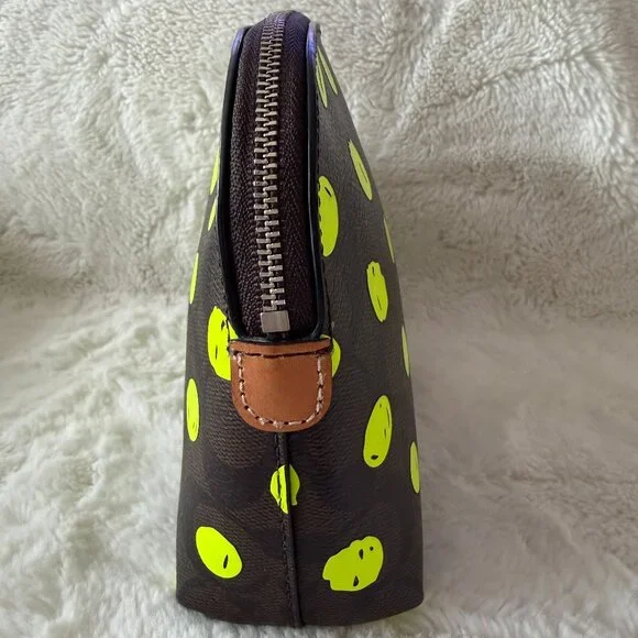 Coach Neon Dots Cosmetic Pouch/ Bag - Picture 6 of 16